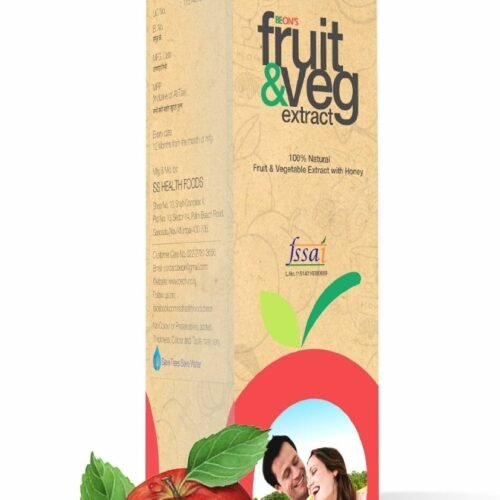 Bottle of beon fruit and veg extract with honey 500 ml