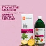 She Care Ayurvedic Tonic – infused with 5 adaptogenic herbs, women’s complete care juice for periods, hormonal balance, and metabolism.