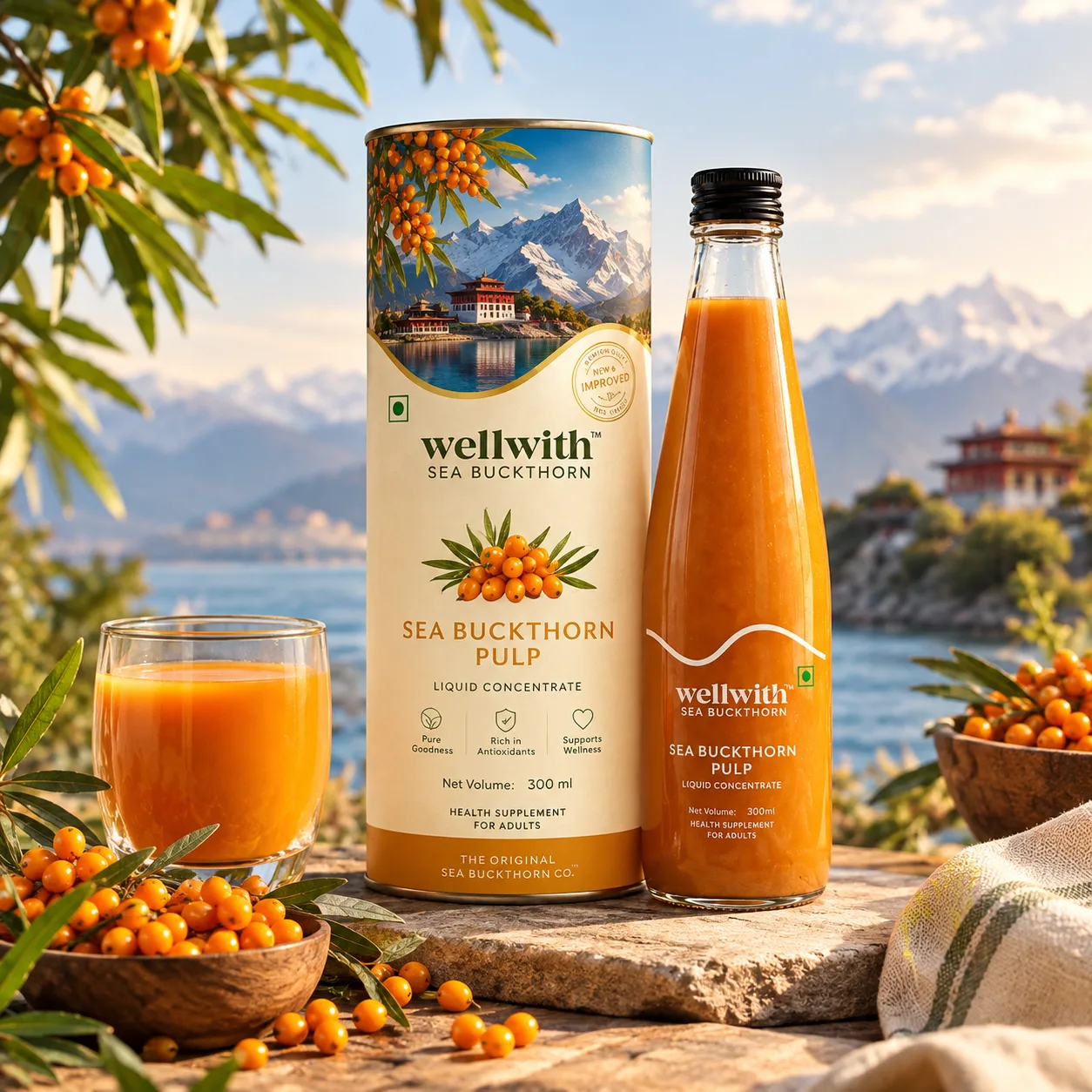 Wellwith Sea Buckthorn Juice (Pulp) Image